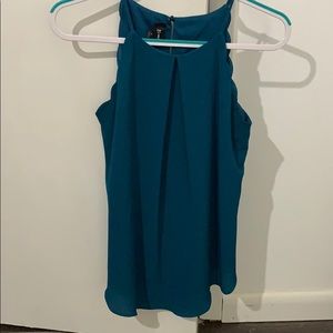 Teal tank with scallop detail size M